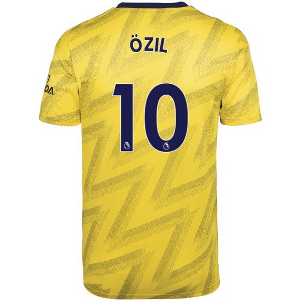 Camiseta Arsenal NO.10 Ozil Segunda equipación 2019-2020 Amarillo